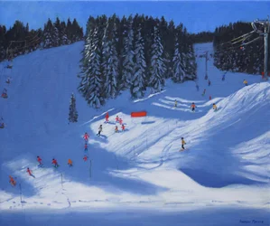 Escuela de esquí, Morzine, 2014
